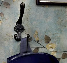 Tri Prong Antique Iron Heavy Duty Wall Hook