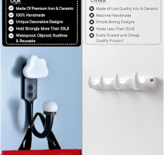 White Cloud Ceramic Hook