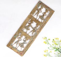 Vintage High-Quality Brass Tribal Wall Art for Decoration