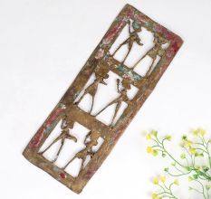 Handcrafted Vintage Brass Tribal Wall Art for Collection