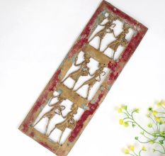 Decorative Vintage Brass Tribal Wall Art for Home Decor