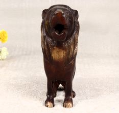Dark Finish Handmade Lion Statue Made of Finest Brass