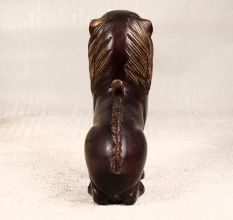 Dark Finish Handmade Lion Statue Made of Finest Brass
