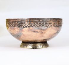Handcrafted Vintage Copper Islamic Art Bowl for Decor