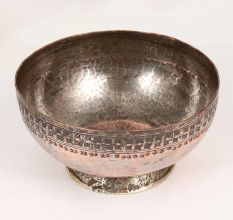 Vintage Brown Finish Islamic Art Bowl Made of Copper