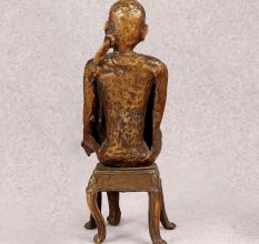 Tribal Art Brass Sai Baba Statue for Prayer Room