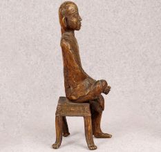 Tribal Art Brass Sai Baba Statue for Prayer Room