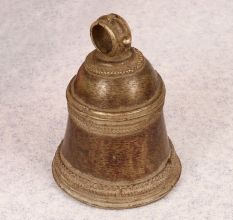 Brown Finish Brass Hanging Bell for Prayer Room