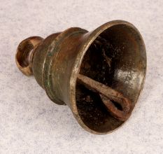 Vintage Handmade Brass Hanging Bell for Temple