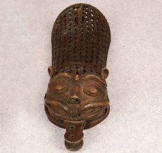 Vintage Brass Armour in Jali Work in Himalayan Art