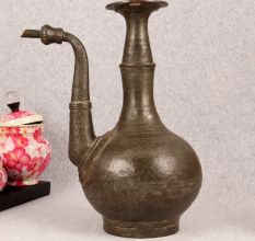 Islamic Art Engraved Copper Aftaba Pot for Collection