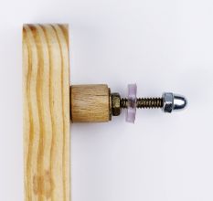 Handmade Natural Wooden Door Handles 6 Inch 1 Pair