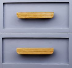 Handmade Natural Wooden Door Handles 6 Inch 1 Pair