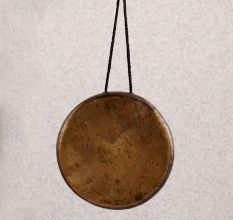 Handcrafted Tibetan Art Bell Metal Gong for Decoration