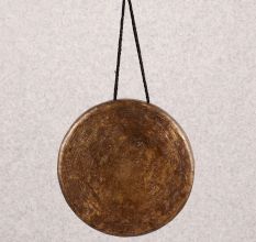 Handmade Tibetan Art Bell Metal Gong for Buddhist Prayer