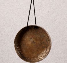 Handmade Tibetan Art Bell Metal Gong for Buddhist Prayer