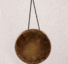 Finest Bell Metal Tibetan Gong in Antique Brown Finish