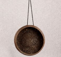 Handmade Brown Bell Metal Tibetan Gong for Hanging