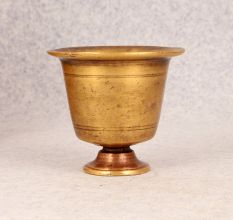 Brown Finish Panchpatra Pot Made of Premium Brass