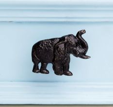 Antique Animals Iron Cabinet Knobs 6 Pieces