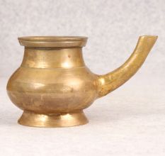 Vintage Finest Brass Water Pot with Spout for Prayer Room