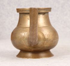 Indian Vintage Brass Water Pot with Spout for Temple