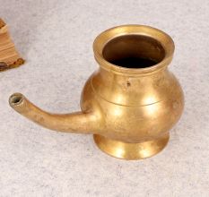Used Finest Brass Handmade Water Pot with Spout for Decor
