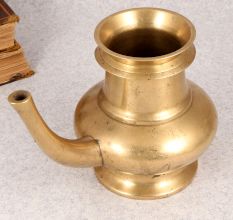 Handmade Traditional Brass Sagar Water Pot with Spout