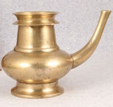 Handmade Traditional Brass Sagar Water Pot with Spout