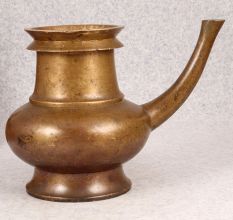 Handcrafted Indian Brass Sagar Water with Spout for Decor