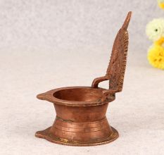Indian Finest Brass Gajlaxmi Oil Lamp for Home Decor