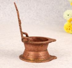 Indian Finest Brass Gajlaxmi Oil Lamp for Home Decor