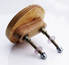 Round Natural Wooden Dresser Knob