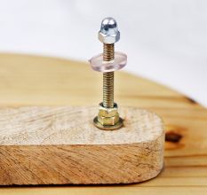 Round Natural Wooden Dresser Handle (6 Inch)