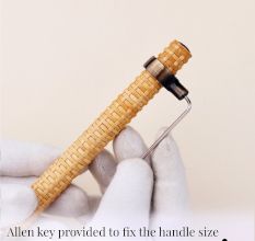Adjustable Natural Round Rattan Drawer Handles (5 Inch)