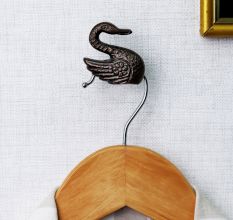 Decorative Swan Wall Hooks 3 Pieces