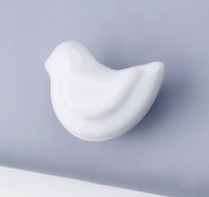 White Mix Animals Pattern Ceramic Cabinet Knobs 6 Pieces