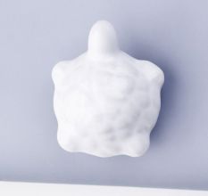 White Mix Animals Pattern Ceramic Cabinet Knobs 6 Pieces