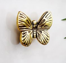 Decorative Golden Butterfly Metal Drawer Knob
