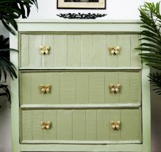 Decorative Golden Butterfly Metal Drawer Knob