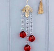 Suncatchers Crystals Ball Red Prism Window Hanging