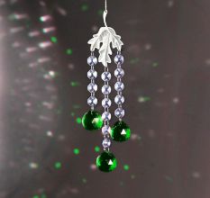 Suncatchers Crystals Ball Green Prism Window Hanging