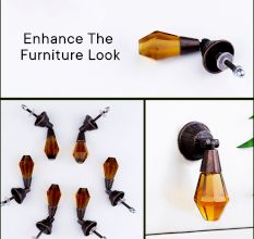 Champagne Glass Pull Teardrop Cabinet Knob