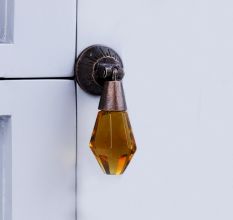 Champagne Glass Pull Teardrop Cabinet Knob