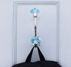 Decorative Multicolor Glass Iron Wall Hooks 6 Pieces