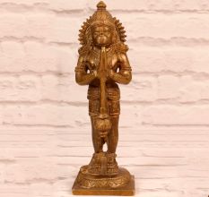 Holy Finest Brass Lord Hanuman Statue for Prayer Room