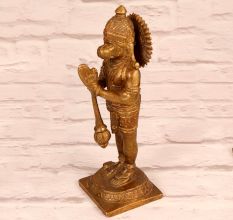 Holy Finest Brass Lord Hanuman Statue for Prayer Room