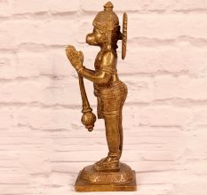 Holy Finest Brass Lord Hanuman Statue for Prayer Room