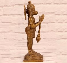 Holy Finest Brass Lord Hanuman Statue for Prayer Room
