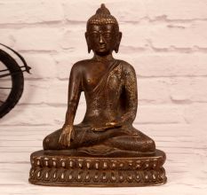 Handmade Vintage Brass Lord Buddha Statue for Decoration